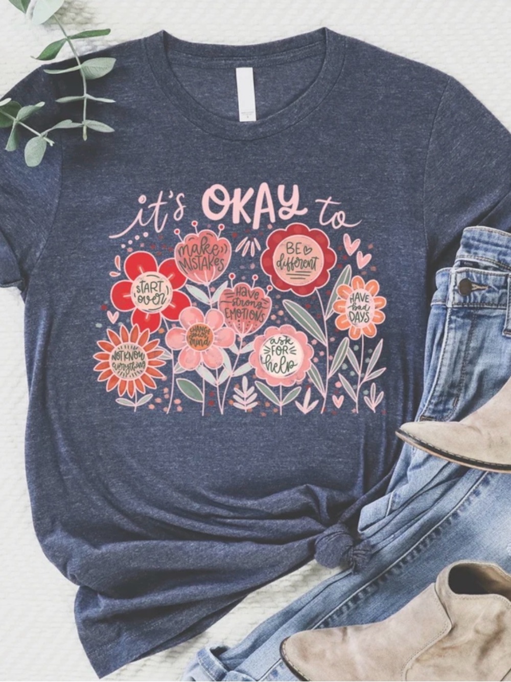 Love in Faith It’s Okay T Shirt, Size Small